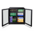 Husky Home Bar Double Door 203L Black Bar Fridge - C2HHMBBKAU