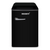Husky 118L Black Retro Style Bar Fridge - HUSRET135BKHU
