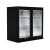 Husky 190L Black Double Glass Door Alfresco Drink Chiller With Anti-Condensation - ALFC2BLK840EL