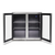 Husky 190L Stainless Steel Double Glass Door Alfresco Drink Chiller With Anti-Condensation - ALFC2840ELB