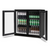 Husky 190L Black Double Glass Door Alfresco Drink Chiller With Anti-Condensation - ALFC2BLK840ELB