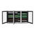 Husky 307L Stainless Steel Triple Glass Door Alfresco Drink Chiller With Anti-Condensation - ALFC3840ELB