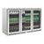 Husky 307L Stainless Steel Triple Glass Door Alfresco Drink Chiller With Anti-Condensation - ALFC3840ELB