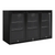 Husky 307L Black Triple Glass Door Alfresco Drink Chiller With Anti-Condensation - ALFC3BLK840ELB