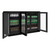 Husky 307L Black Triple Glass Door Alfresco Drink Chiller With Anti-Condensation - ALFC3BLK840ELB