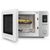 Smeg 27L Matte White Benchtop Microwave with Grill - MOC02WHMAU
