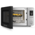 Smeg 27L Matte Black Benchtop Microwave with Grill - MOC02BLMAU