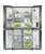 Fisher & Paykel 627L Black Stainless Steel Quad Door Fridge/Freezer - Series 7 - RF620QNPVB1