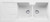Turner Hastings 116 x 50 Matte White Fine Fireclay Double Bowl Sink With Single Drainer - CUD1163FS-LHD-MW/CUD1163FS-RHD-MW