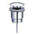 Turner Hastings Universal 32/40mm Chrome Two Piece Mushroom Pop-up Waste - USM40A