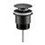 Turner Hastings Universal 32/40mm Matte Black Two Piece Mushroom Pop-up Waste - USM40MB