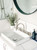 Turner Hastings Universal 32/40mm Gloss White Two Piece Ceramic Pop-up Waste - USMC40A