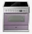 Steel 90cm Nuvola White Genesi Induction Combi Steam Freestanding Oven - 5 Zone Flex - GQ9S-5FINA Ex Display