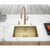 Franke Mythos Gold Gooseneck Pull-Out Tap - TA6701GD