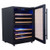 Husky 44 Bottle 154L Net Black Dual Zone Wine Cabinet - HUS-WC54D-BK-ZY