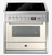 Steel 90cm Genesi Induction Freestanding Oven - Combi-Steam - 5 Zone Flex - GQ9S-5FI + COLOUR