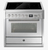 Steel 90cm Genesi Induction Freestanding Oven - Combi-Steam - 5 Zone Flex - GQ9S-5FI + COLOUR