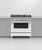 Fisher & Paykel 90cm Series 9 White Dual Fuel Freestanding Oven - Pyrolytic - OR90SCG6W1