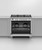 Fisher & Paykel 90cm Series 9 White Dual Fuel Freestanding Oven - Pyrolytic - OR90SCG6W1