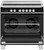 Fisher & Paykel 90cm Series 7 Black Induction Freestanding Oven - AeroTech technology - OR90SCI4B1
