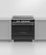 Fisher & Paykel 90cm Series 7 Black Induction Freestanding Oven - AeroTech technology - OR90SCI4B1