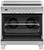 Fisher & Paykel 90cm Series 7 Stainless Steel Induction Freestanding Oven - AeroTech technology - OR90SCI4X1