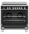 Fisher & Paykel 90cm Series 9 Black Induction Freestanding Oven - Pyrolytic - OR90SCI6B1
