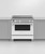 Fisher & Paykel 90cm Series 9 White Induction Freestanding Oven - Pyrolytic - OR90SCI6W1