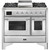 Ilve 100cm Majestic 6 Burner + Tepanyaki Plate Dual Fuel Freestanding Cooker - MD10FDNE3 + COLOUR/FITTING