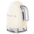 Smeg Cream Retro Style Variable Temperature Electric Kettle - KLF04CRAU
