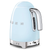 Smeg Pastel Blue Retro Style Variable Temperature Electric Kettle - KLF04PBAU