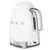 Smeg White Retro Style Variable Temperature Electric Kettle - KLF04WHAU