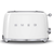 Smeg White Retro Style 2 Slice Toaster - TSF01WHAU