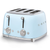 Smeg Pastel Blue Retro Style 4 Slice Toaster - TSF02PBAU
