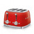 Smeg Red Retro Style 4 Slice Extra Wide Toaster - TSF03RDAU