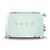Smeg Pastel Green Retro Style 4 Slice Extra Wide Toaster - TSF03PGAU