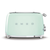 Smeg Pastel Green Retro Style 4 Slice Extra Wide Toaster - TSF03PGAU
