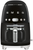 Smeg Black Retro Style Drip Coffee Machine - DCF02BLAU