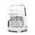 Smeg Brushed White Retro Style Drip Coffee Machine - DCF02WHAU