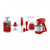 Smeg Red Retro Style Hand Blender - HBF22RDAU