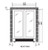 Ilve 36 Bottle Two Door Dual Zone Wine Cellar - ILWD36BV