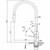 Franke Eos Neo Black Steel Pull-Out Tap With Vegie Spray - TA9601BS