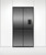 Fisher & Paykel 538L Net Black Steel Quad Door Fridge With Ice & Water - RF605QNUVB1