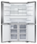 Fisher & Paykel 538L Net Black Steel Quad Door Fridge With Ice & Water - RF605QNUVB1