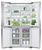 Fisher & Paykel 538L Net Stainless Steel Quad Door Refrigerator Freezer With Ice & Water Dispenser- RF605QNUVX1