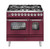 Ilve 90cm Nostalgie 6 Burner With Wok Burner Freestanding Double Cooker - PD096DNE3 + COLOUR/FITTING