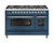 Ilve 120cm Nostalgie 8 Burner With Two Wok Burners Freestanding Double Cooker - P128DNE3 + COLOUR/FITTING