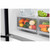 Lg 506L Net Black French Door Fridge/Freezer - Non-Plumbed Ice & Water - GF-L570MBNL