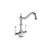 BRODWARE WINSLOW KITCHEN MIXER WHITE LEVERS - CHROME - 1.8130.02.4.01