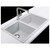 Artusi White Granitek Double Bowl Sink - AGS792W